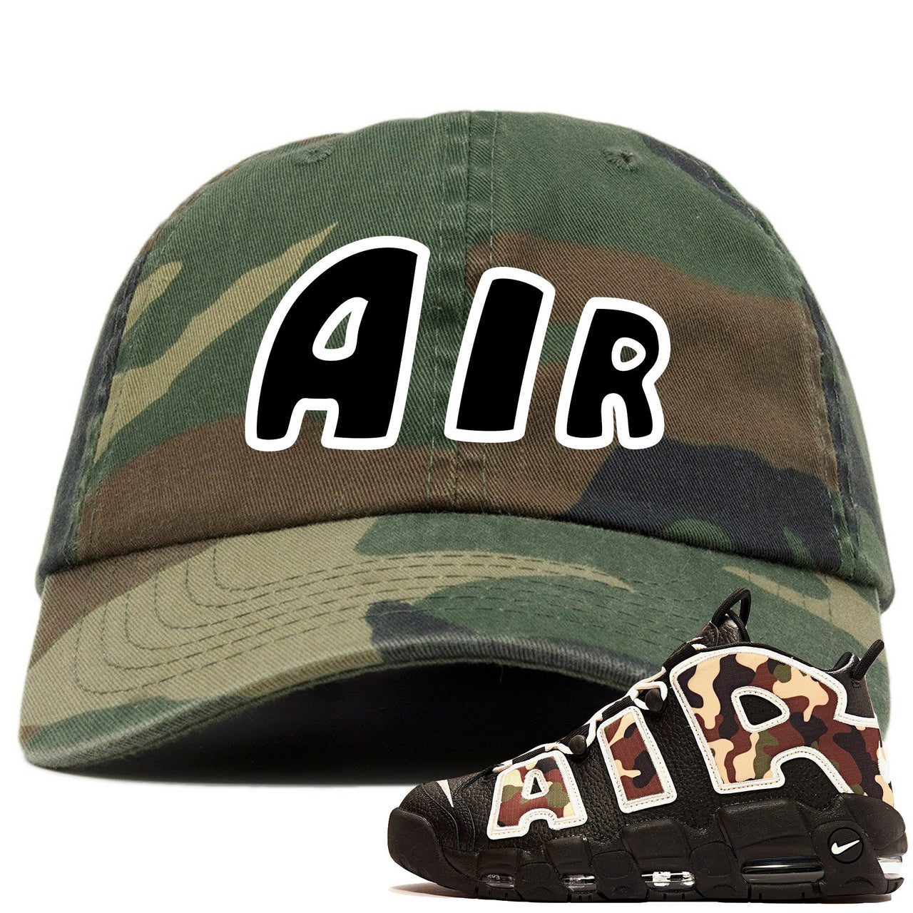 Camo Uptempos Dad Hat | Air, Camouflage