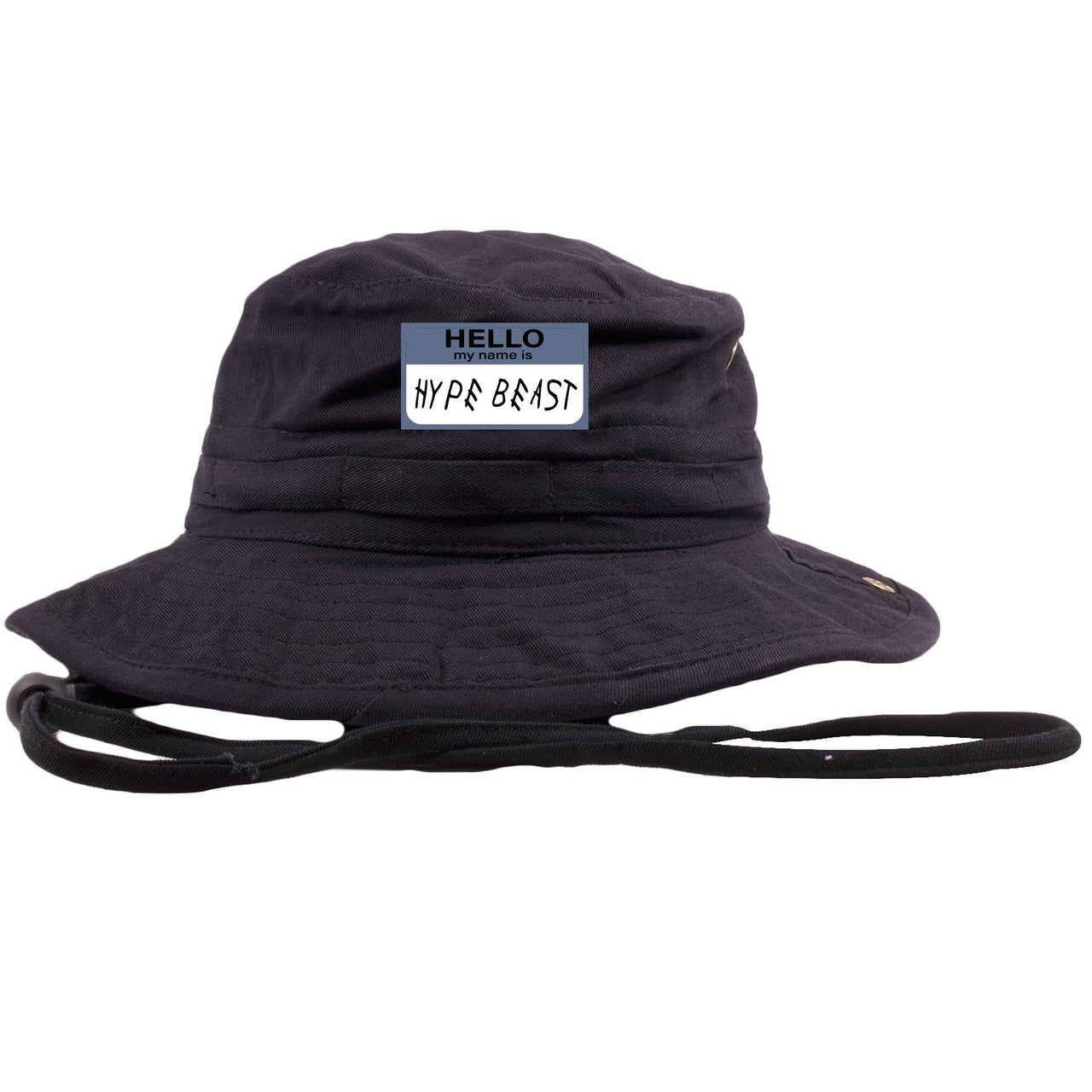 Cap and Gown 13s Bucket Hat | Hello My Name is Hype Beast Woe Style, Black
