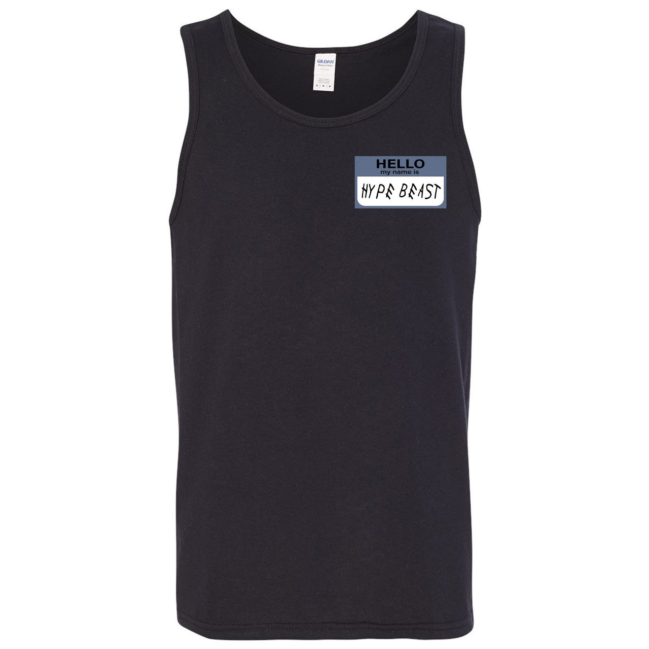 Cap and Gown 13s Mens Tank Top | Hello My Name is Hype Beast Woe Style, Black