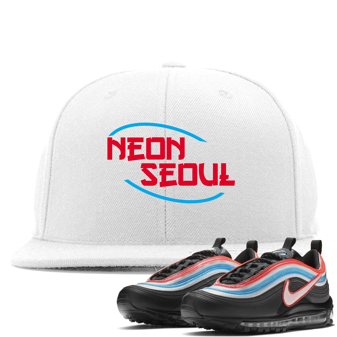Neon Seoul 97s Snapback | Seoul in English, White