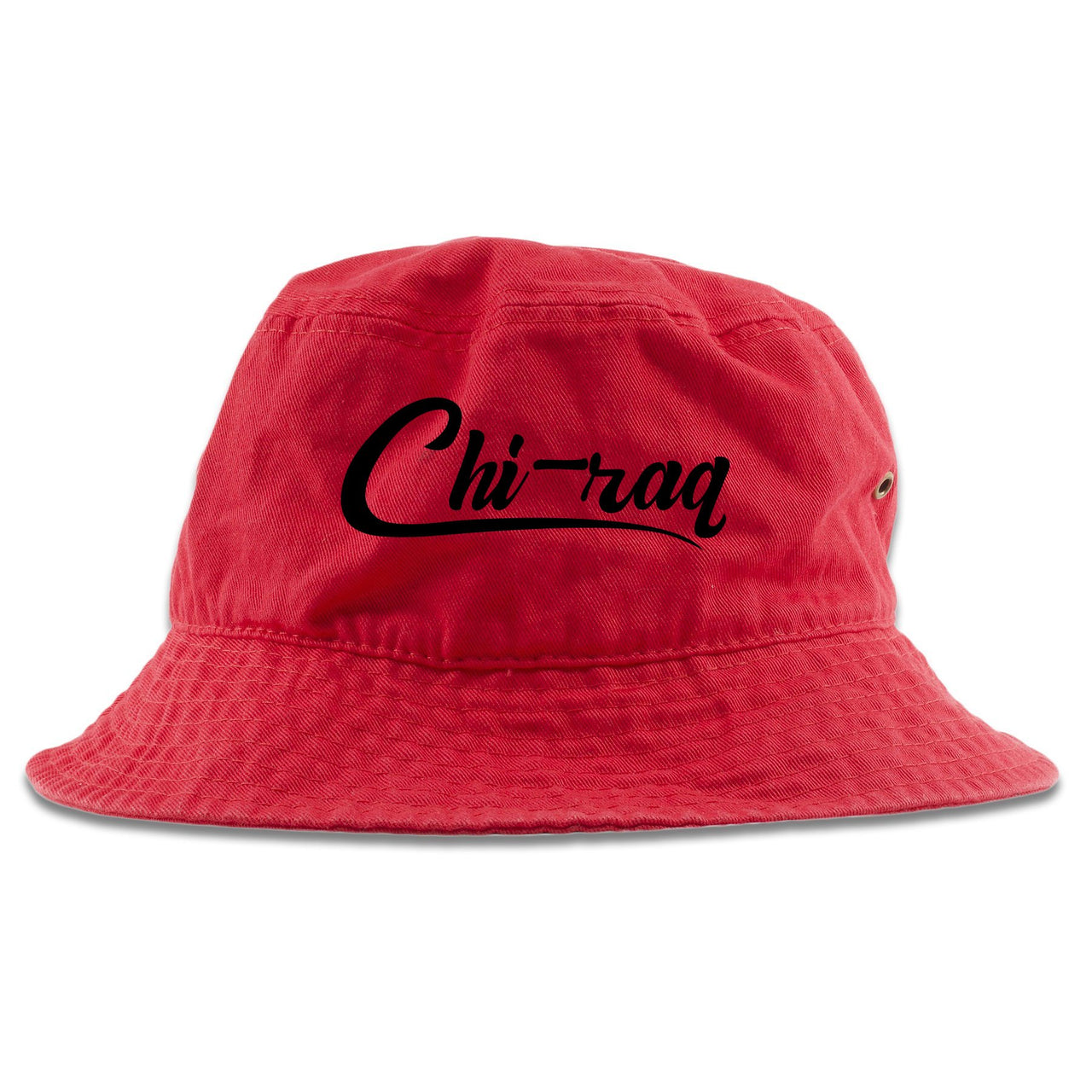 Reflections of a Champion 8s Bucket Hat | Chiraq Script, Red