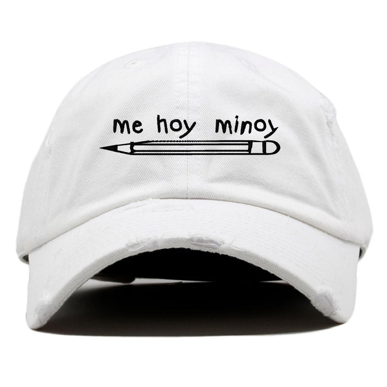 Spongebob K5s Distressed Dad Hat | Mi Hoy Minoy, White