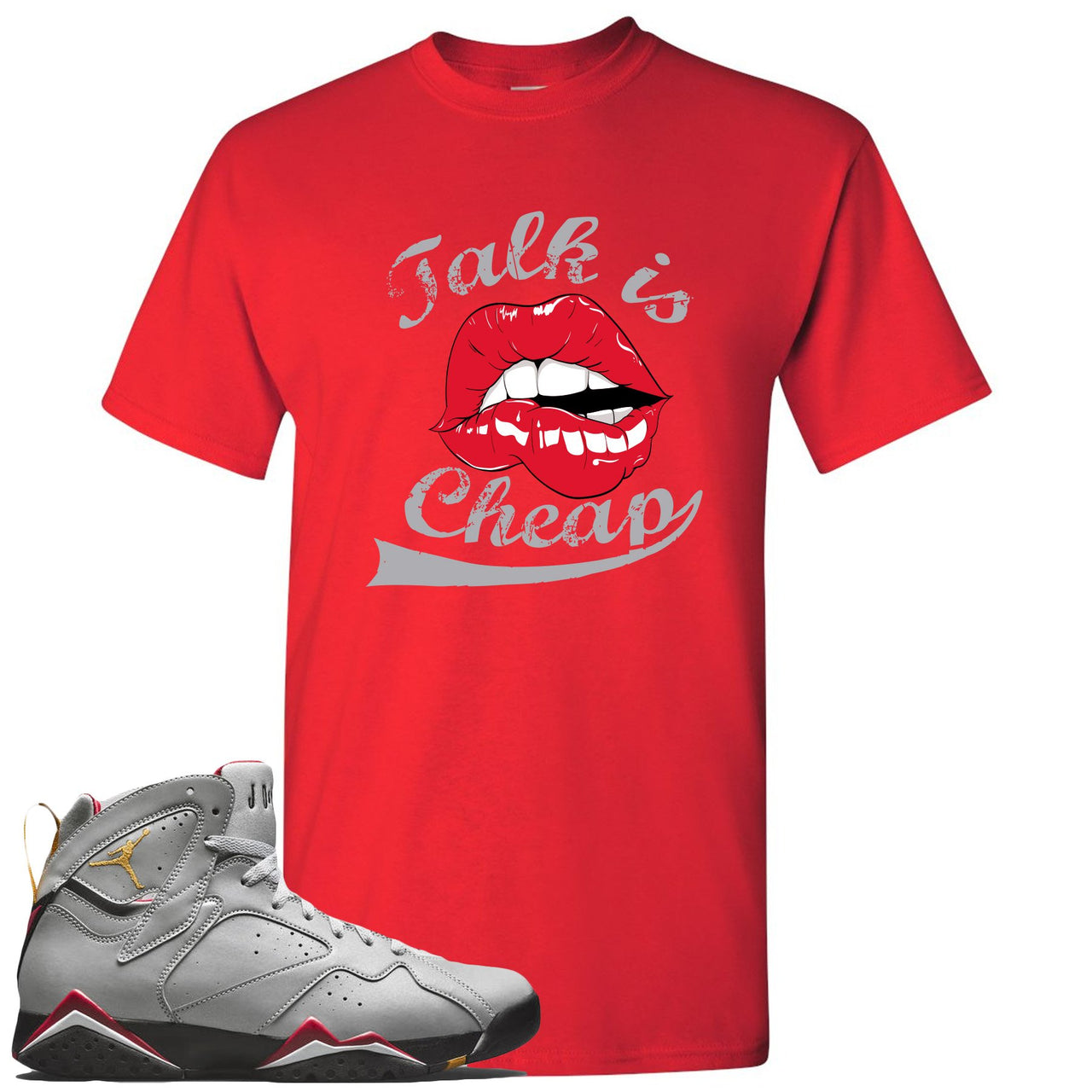 Reflections of a Champion 7s T Shirt | Talking Lips, Red