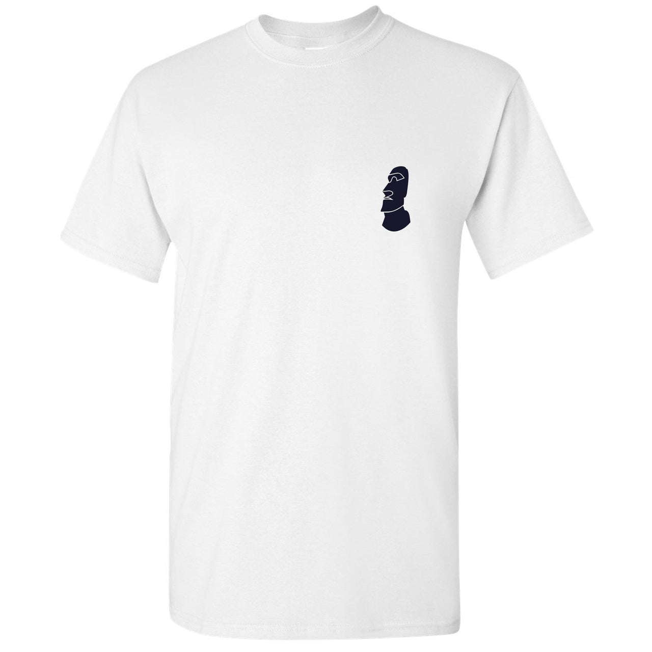 Squid K5s T Shirt | Easter Island Head, White