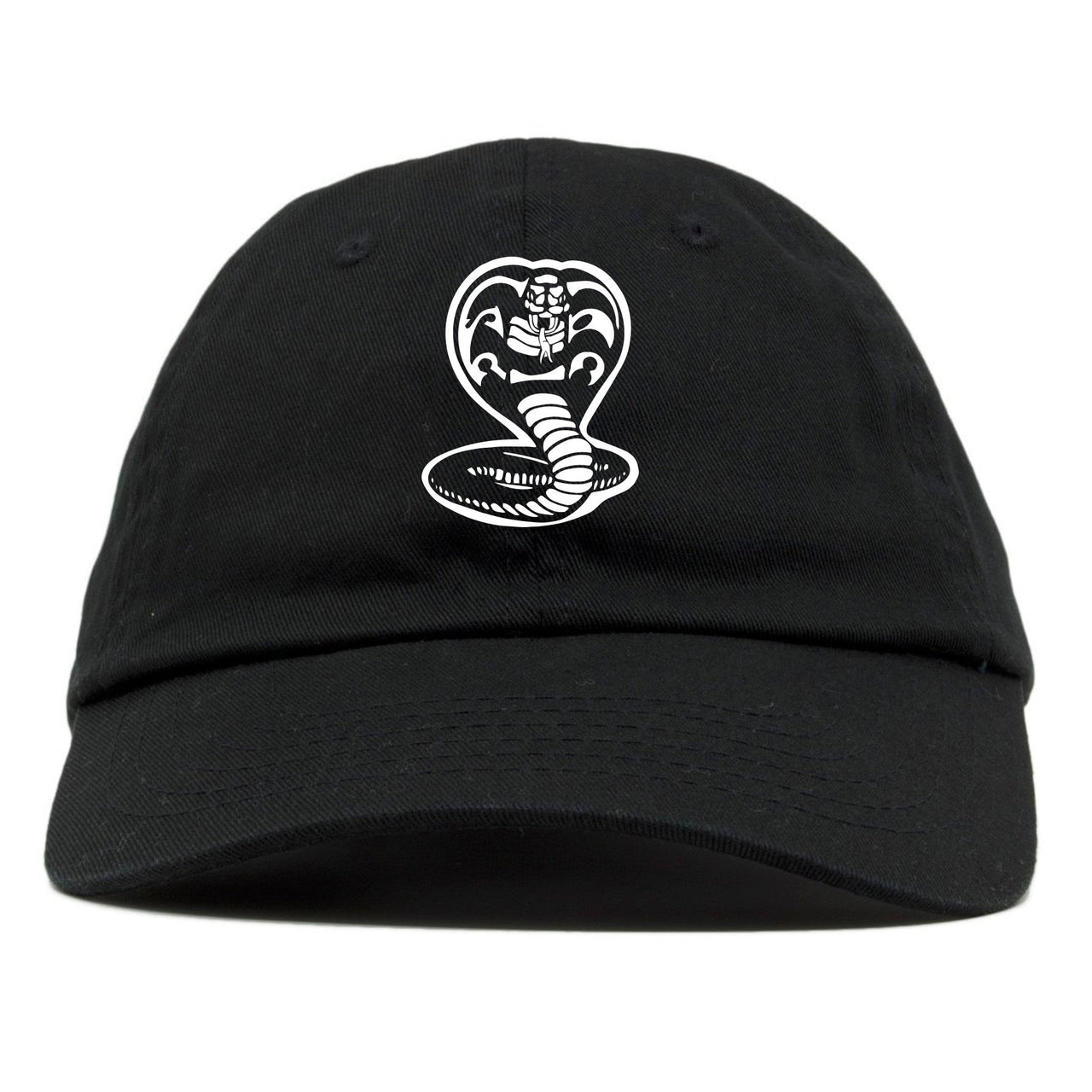Snakeskin Foam Ones Dad Hat | Cobra Snake, Black
