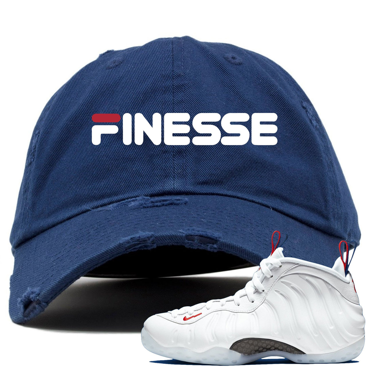 USA One Foams Distressed Dad Hat | Finesse, Navy
