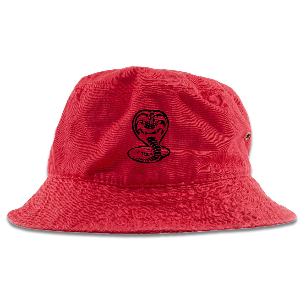 Snakeskin Foam Ones Bucket Hat | Cobra Snake, Red
