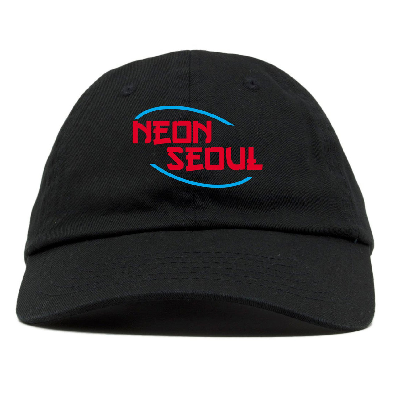 Neon Seoul 97s Dad Hat | Seoul in English, Black