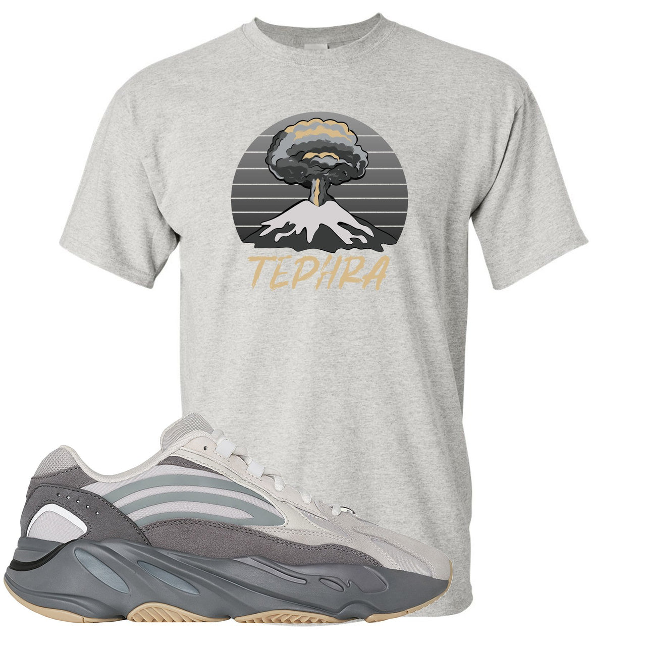 Tephra v2 700s T Shirt | Tephra Volcano, Sports Gray