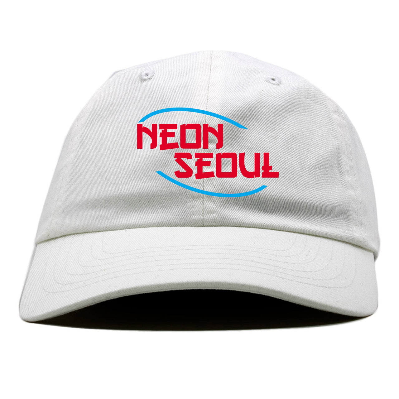 Neon Seoul 97s Dad Hat | Seoul in English, White