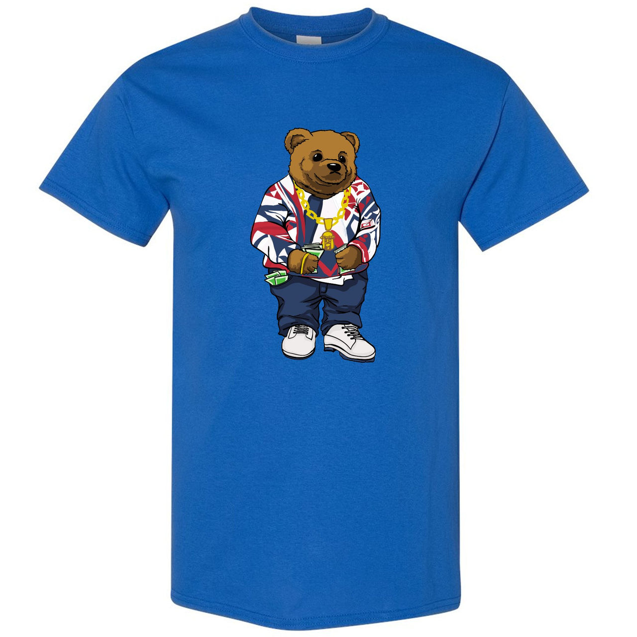 USA One Foams T Shirt | Sweater Bear, Royal Blue