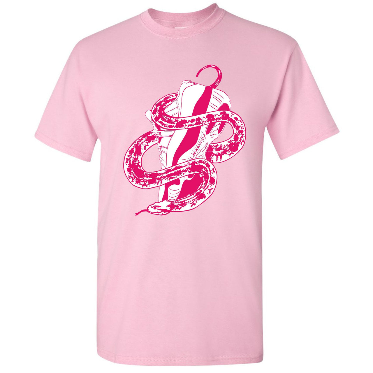 Pink Snakeskin WMNS Low 11s T Shirt | Snake With Shoe, Light Pink