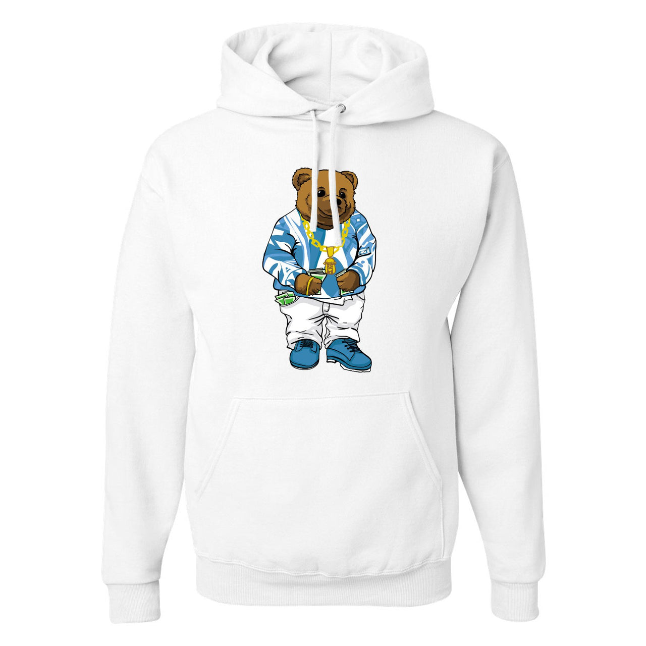 UNC Low 1s Hoodie | Sweater Bear, White