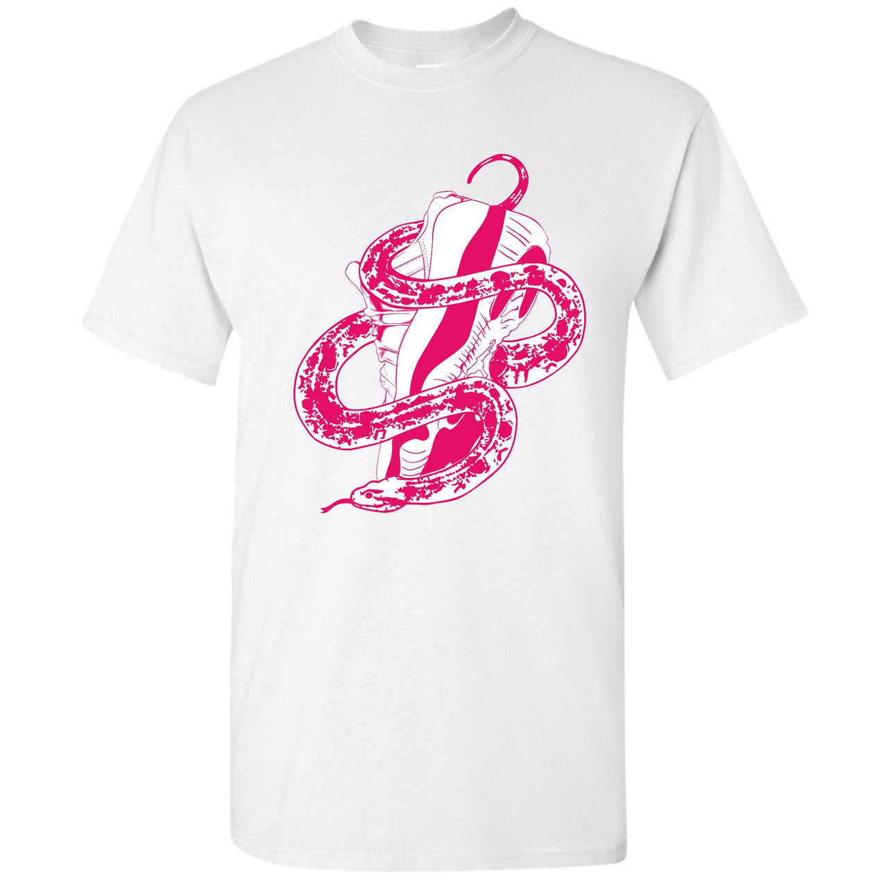 Pink Snakeskin WMNS Low 11s T Shirt | Snake With Shoe, White