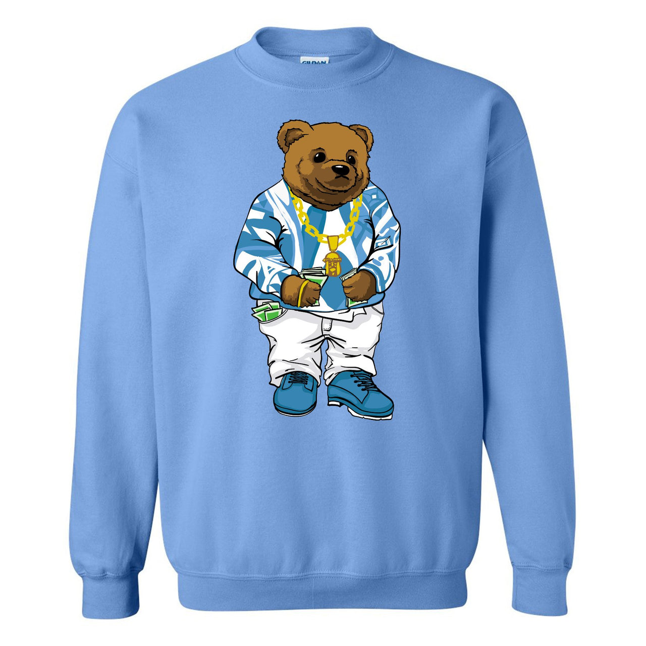 UNC Low 1s Sweater | Sweater Bear, Light Blue