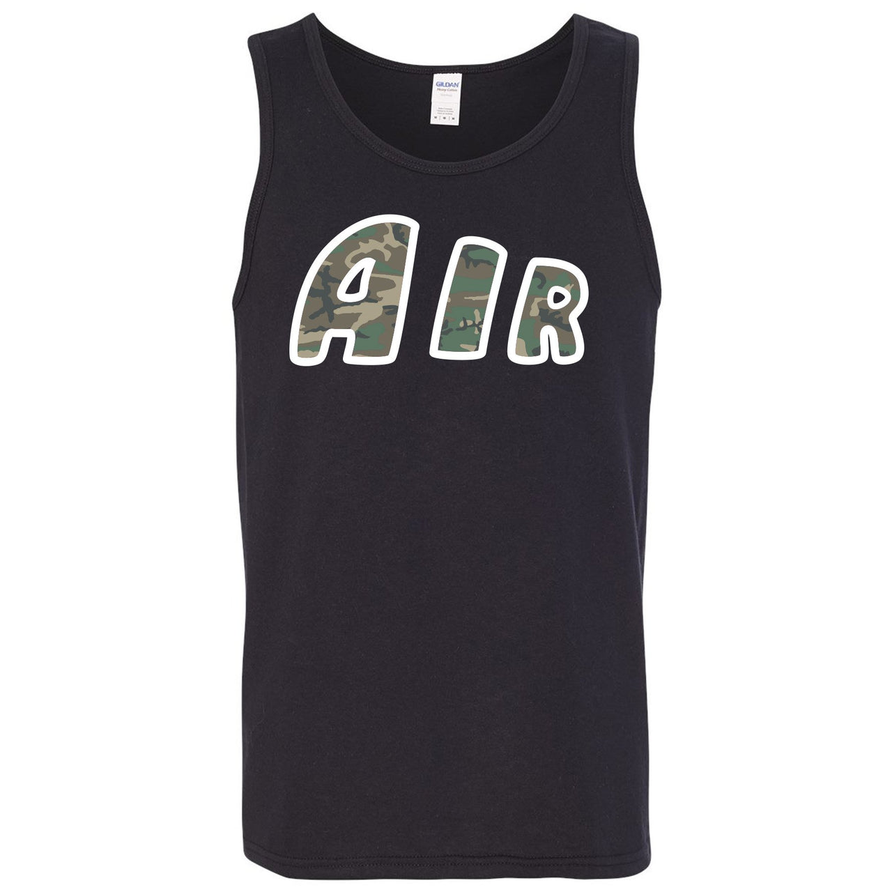 Camo Uptempos Mens Tank Top | Air, Black