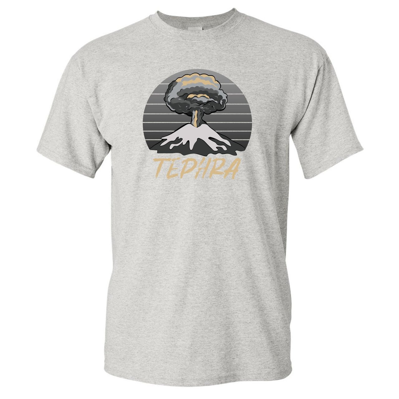 Tephra v2 700s T Shirt | Tephra Volcano, Sports Gray