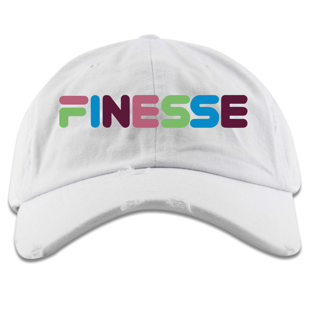 OBJ 720s Distressed Dad Hat | Finesse, White