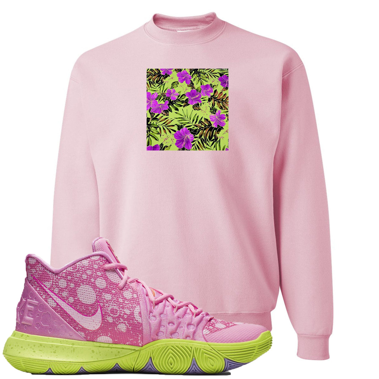 Patrick K5s Sweater | Hawaiian Pattern, Light Pink