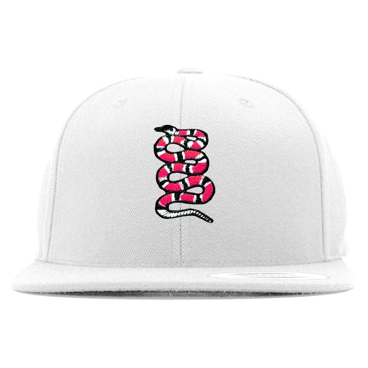 Pink Snakeskin WMNS Low 11s Snapback | Coiled Snake, White