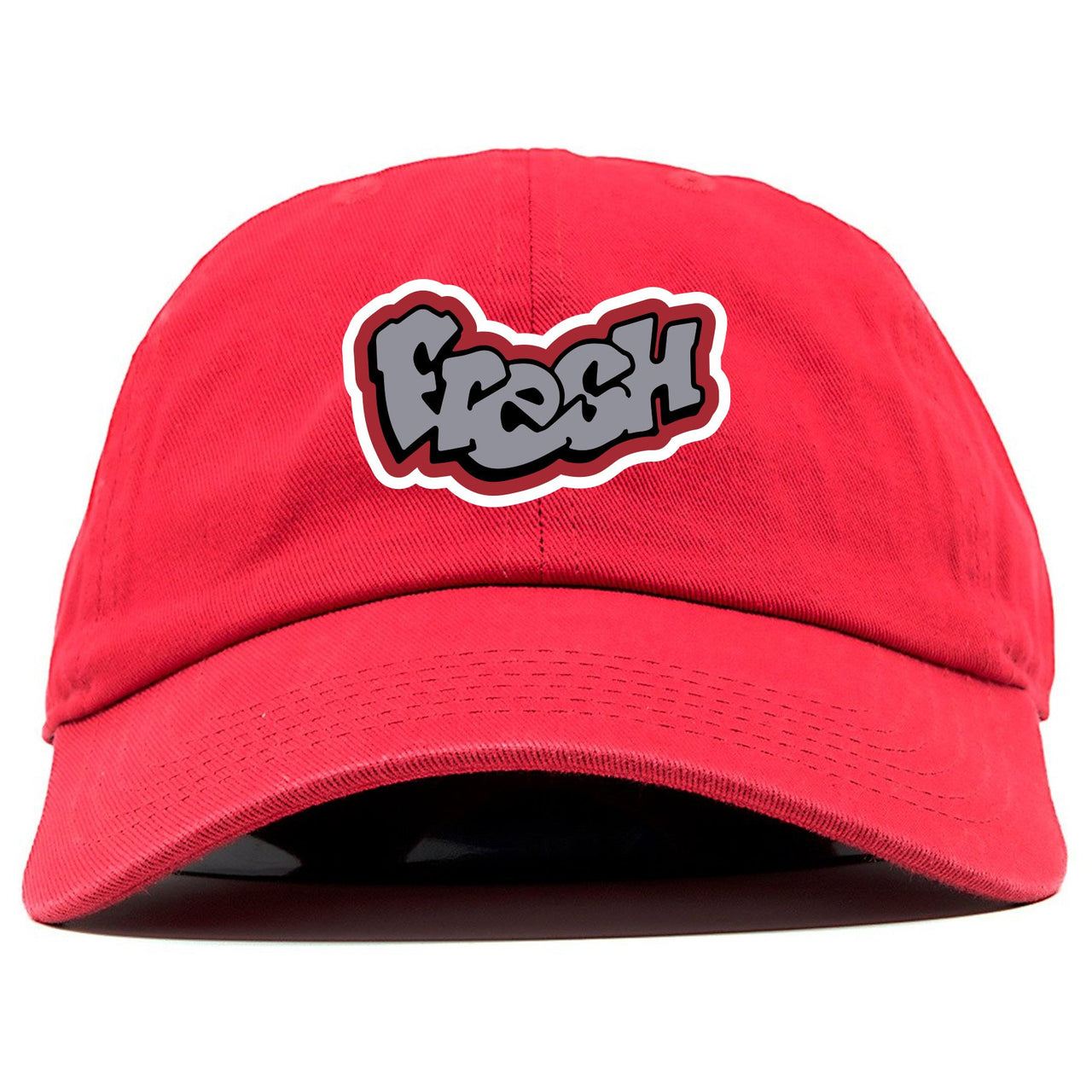Bred 2019 4s Dad Hat | Fresh Logo, Red