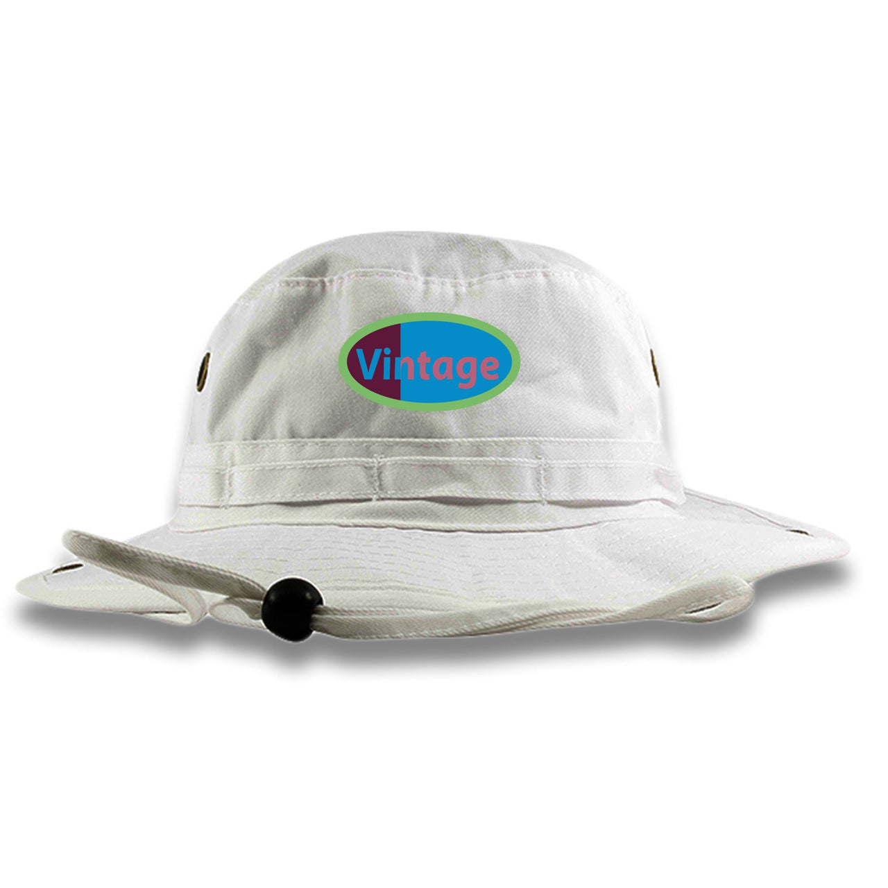 OBJ 720s Bucket Hat | Vintage Logo, White