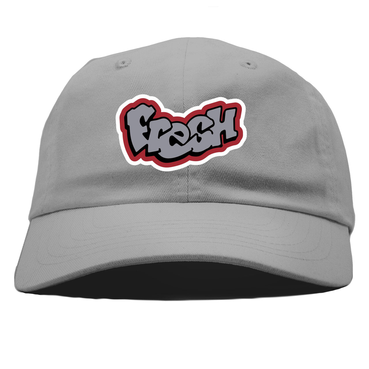 Bred 2019 4s Dad Hat | Fresh Logo, Gray