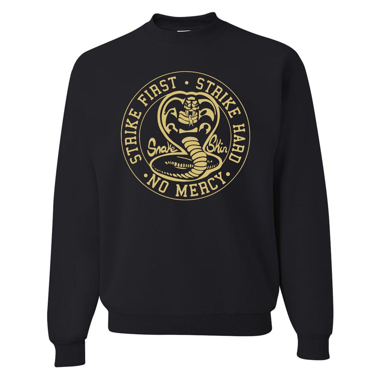 Reptile WMNS 12s Crewneck Sweatshirt | Cobra Snake, Black