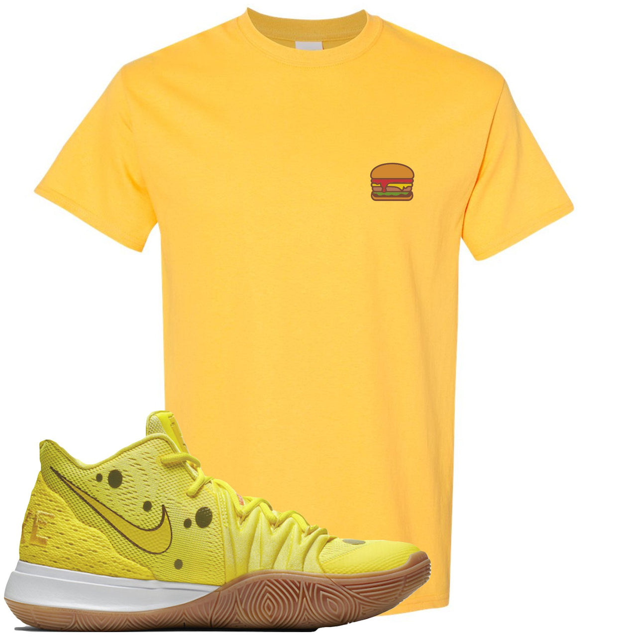 Spongebob K5s T Shirt | Hamburger, Yellow