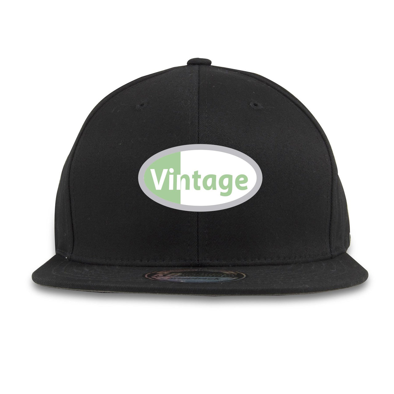 Fresh Mint 95s Snapback | Vintage Oval Logo, Black