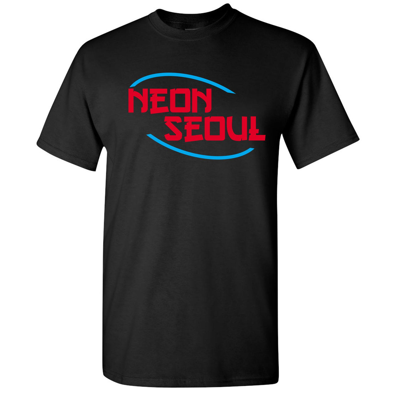 Neon Seoul 97s T Shirt | Seoul in English, Black