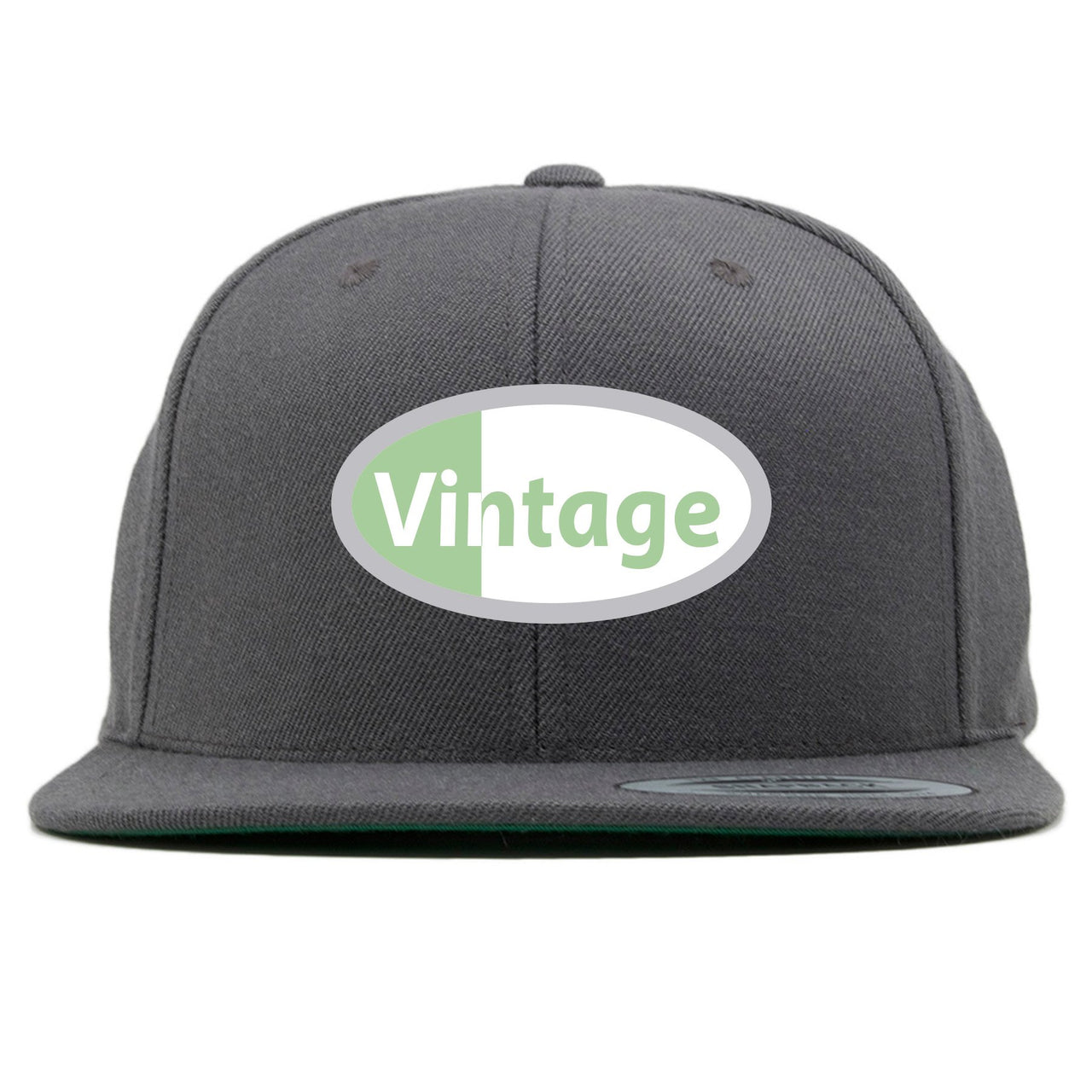 Fresh Mint 95s Snapback | Vintage Oval Logo, Dark Gray