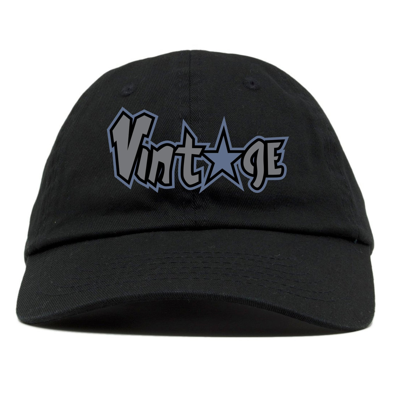 Cap and Gown 13s Dad Hat | Vintage Star Logo, Black