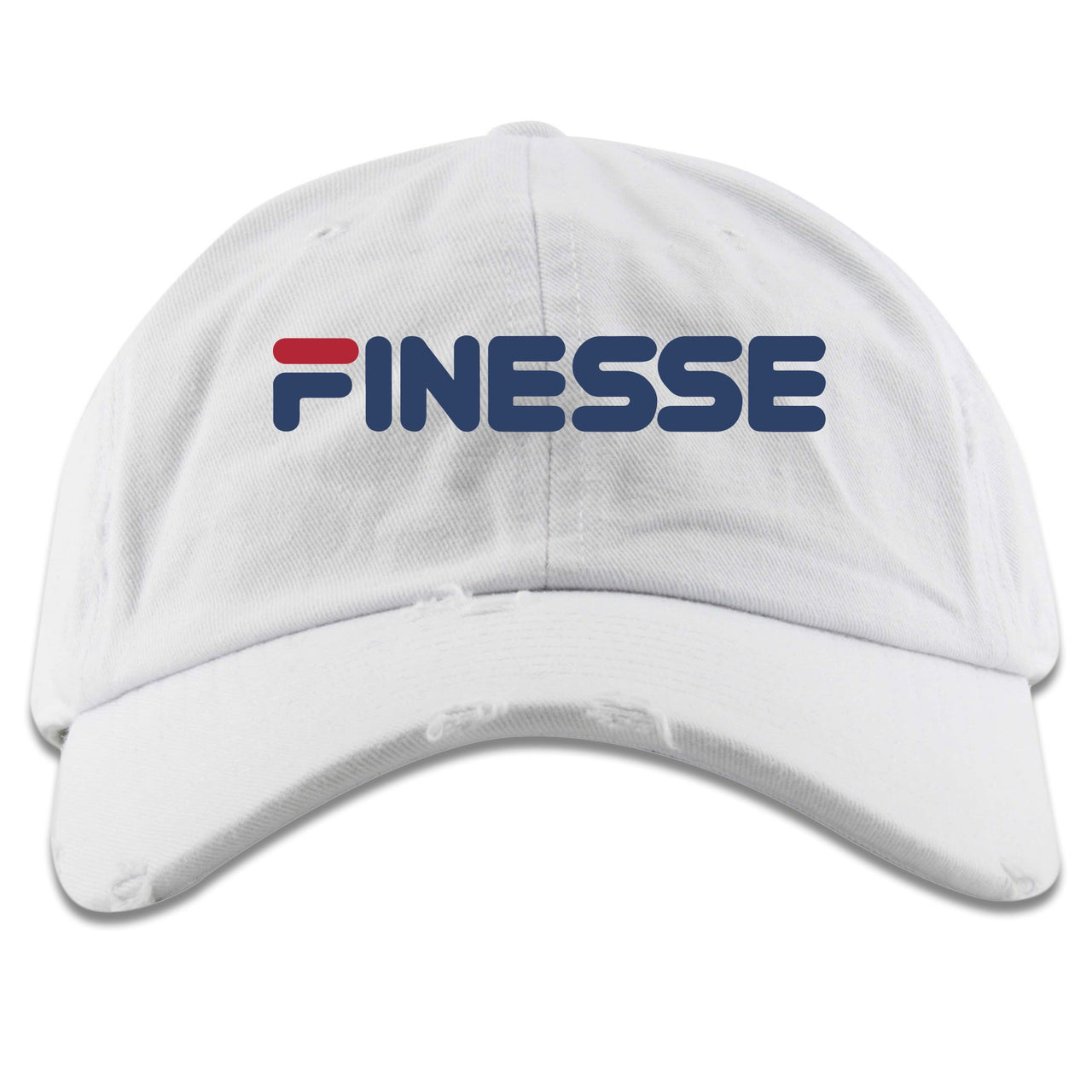 USA One Foams Distressed Dad Hat | Finesse, White