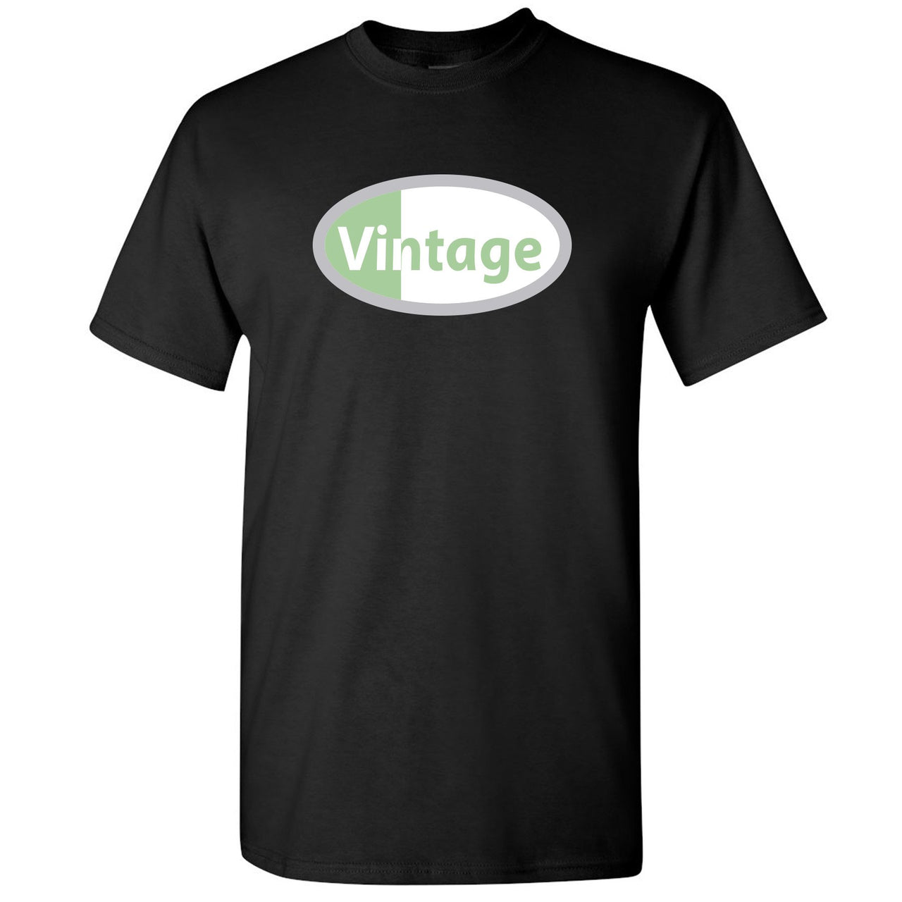 Fresh Mint 95s T Shirt | Vintage Oval Logo, Black