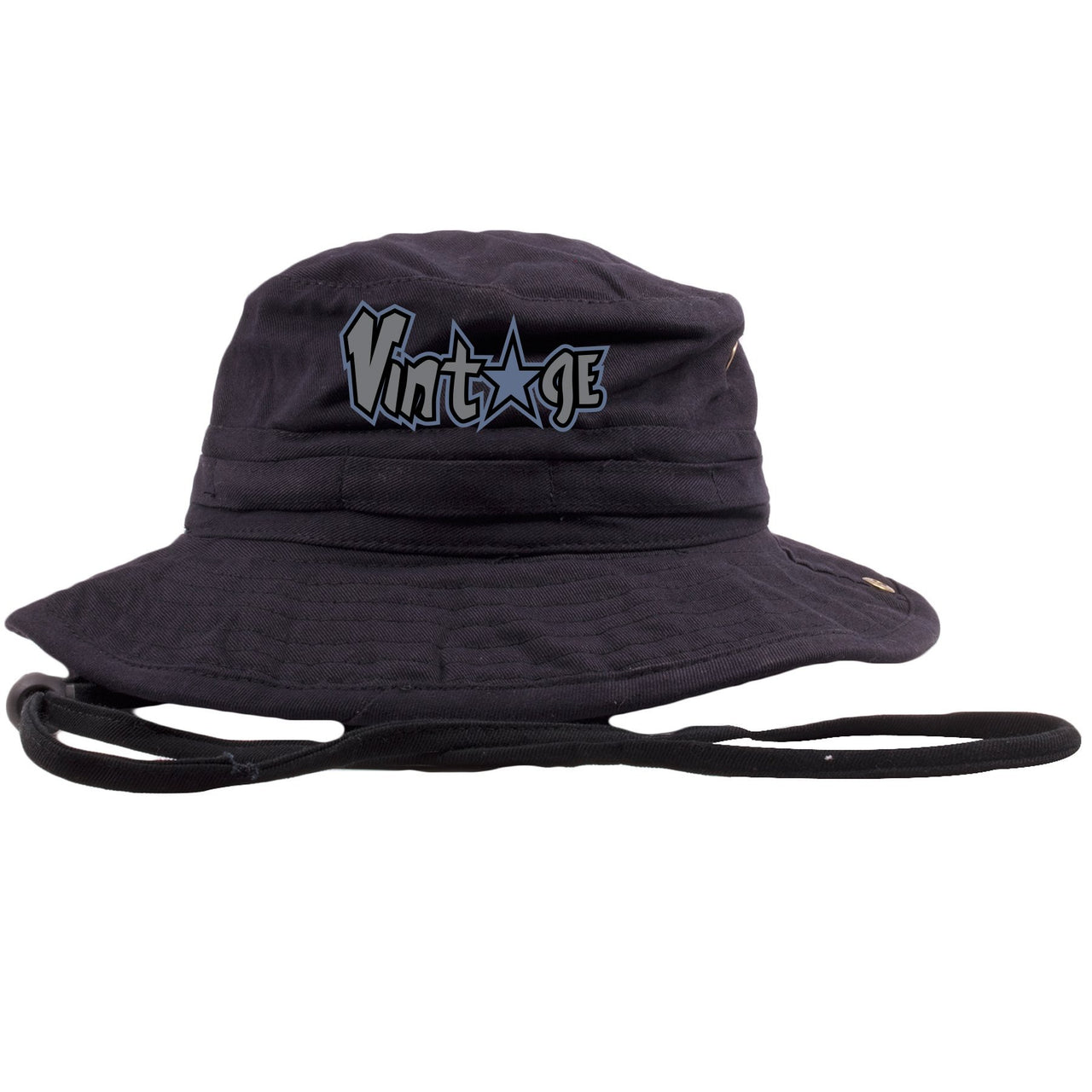 Cap and Gown 13s Bucket Hat | Vintage Star Logo, Black