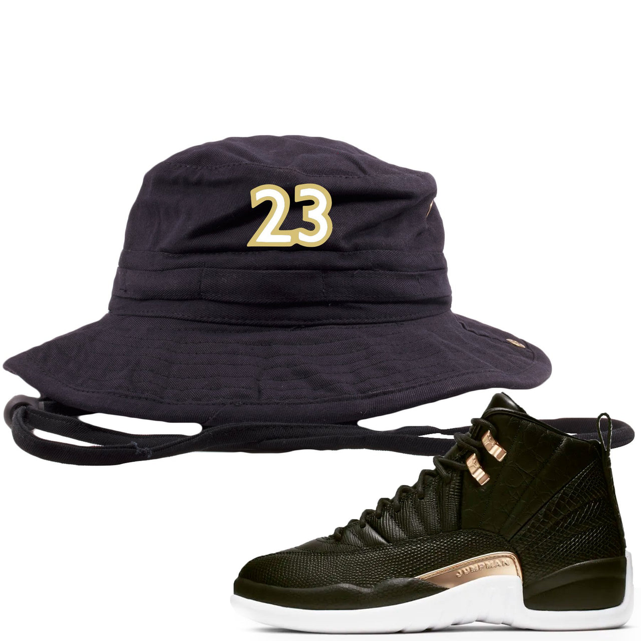 Reptile WMNS 12s Bucket Hat | 23, Black