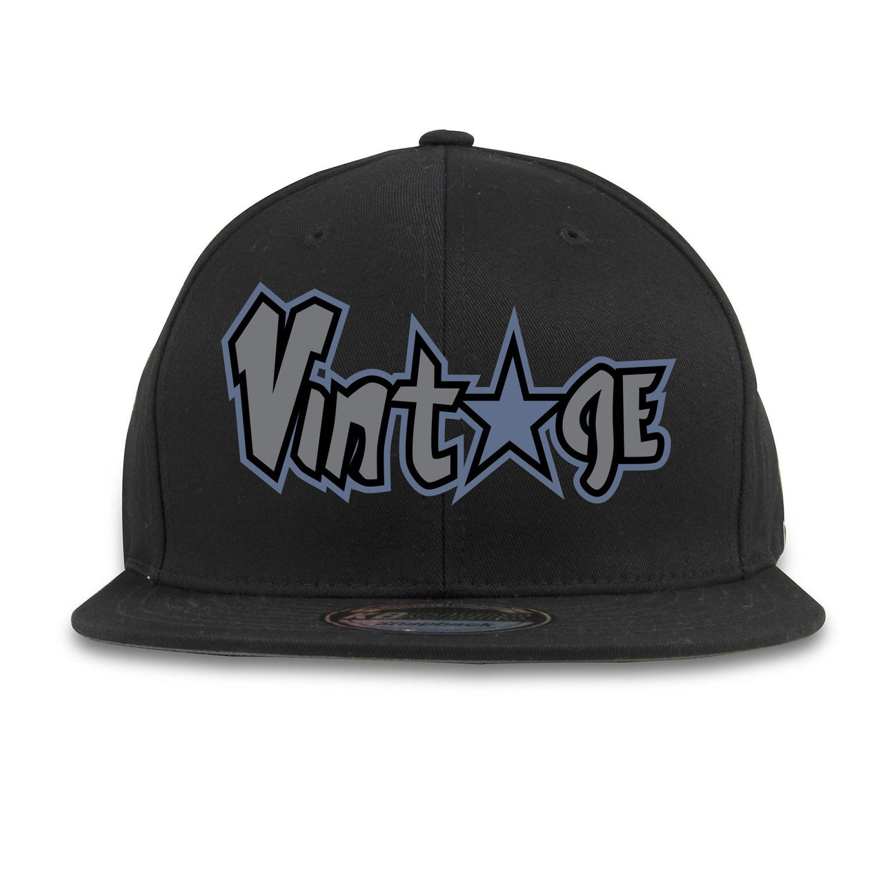 Cap and Gown 13s Snapback | Vintage Star Logo, Black
