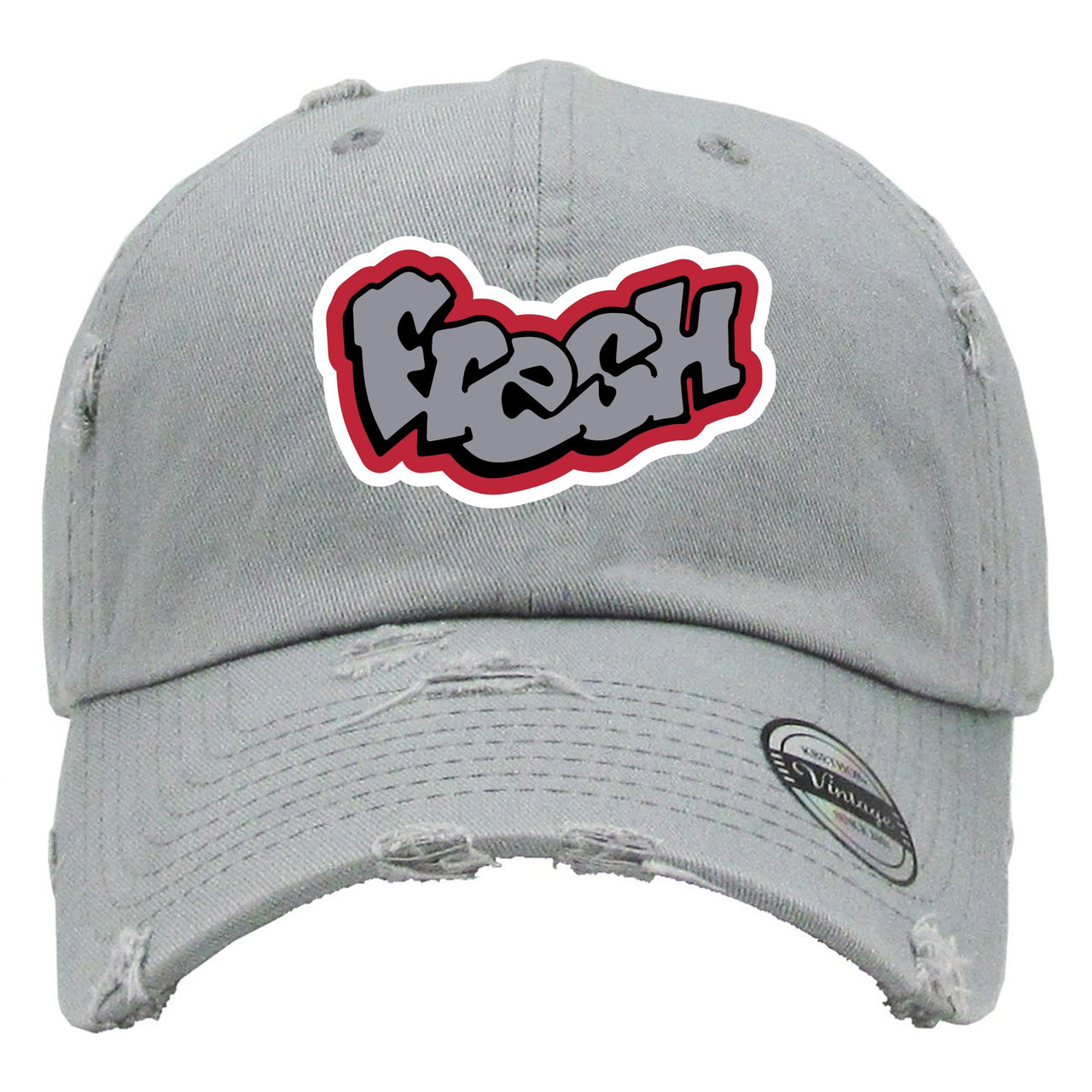 Reflections of a Champion 8s Distressed Dad Hat | Fresh Logo, Gray