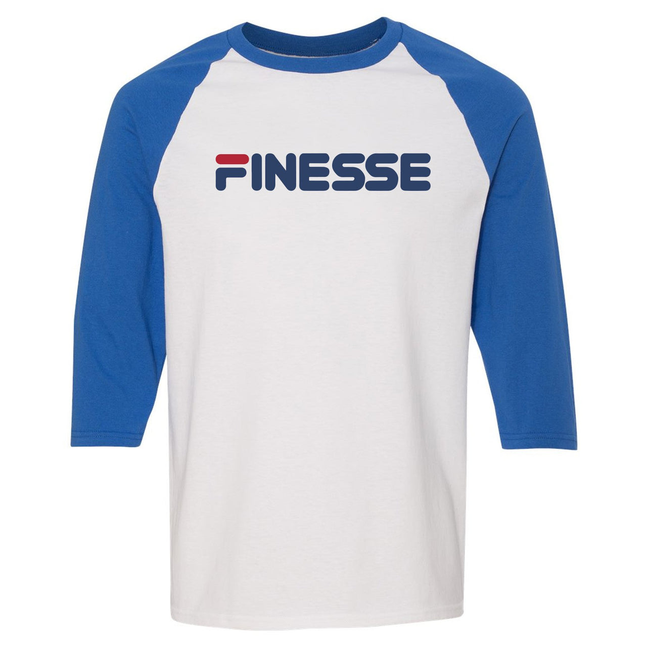 USA One Foams Raglan T Shirt | Finesse, White and Blue