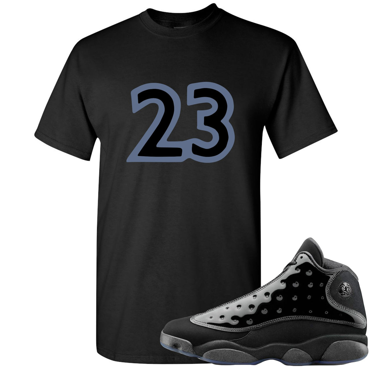 Cap and Gown 13s T Shirt | 23, Black