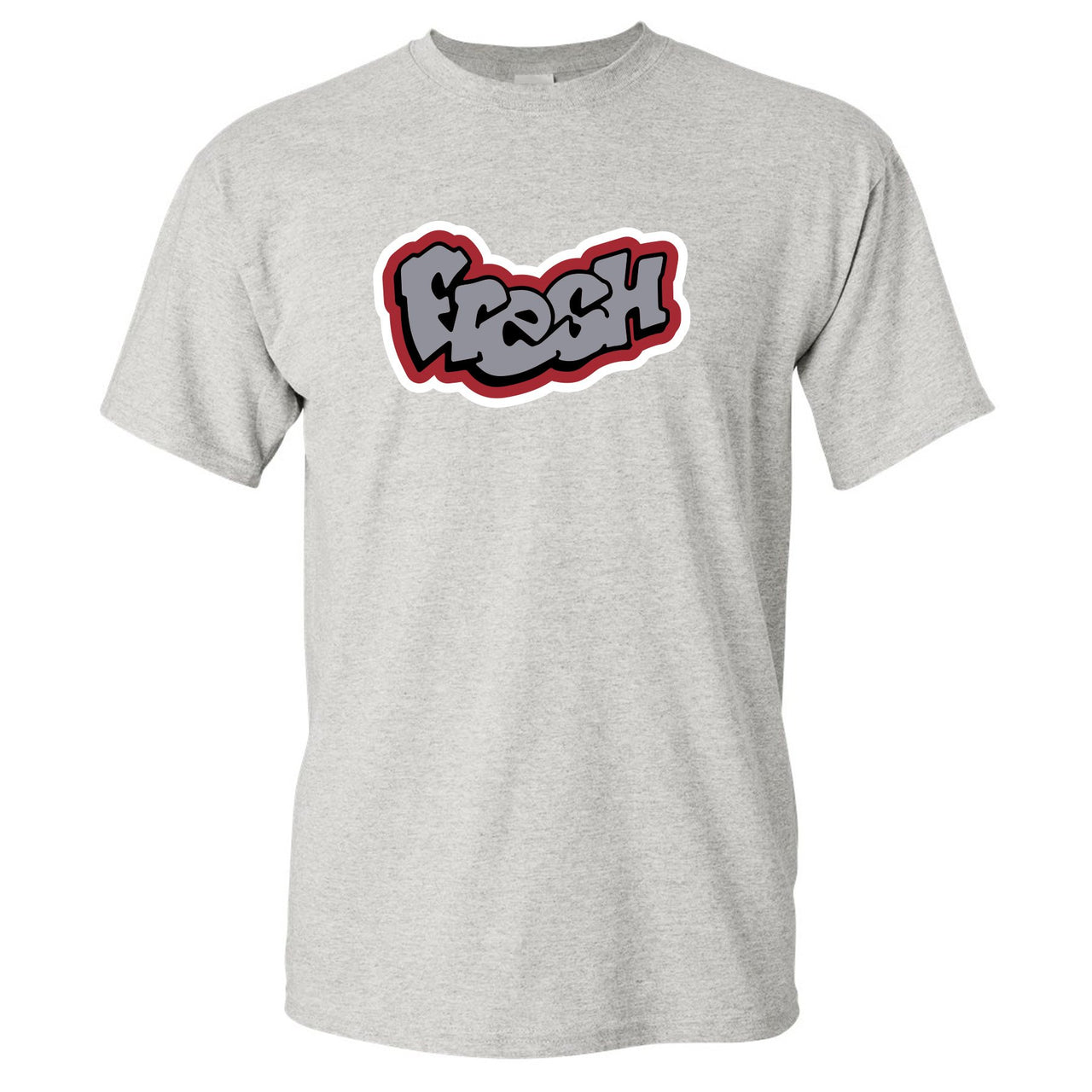 Bred 2019 4s T Shirt | Fresh Logo, Gray