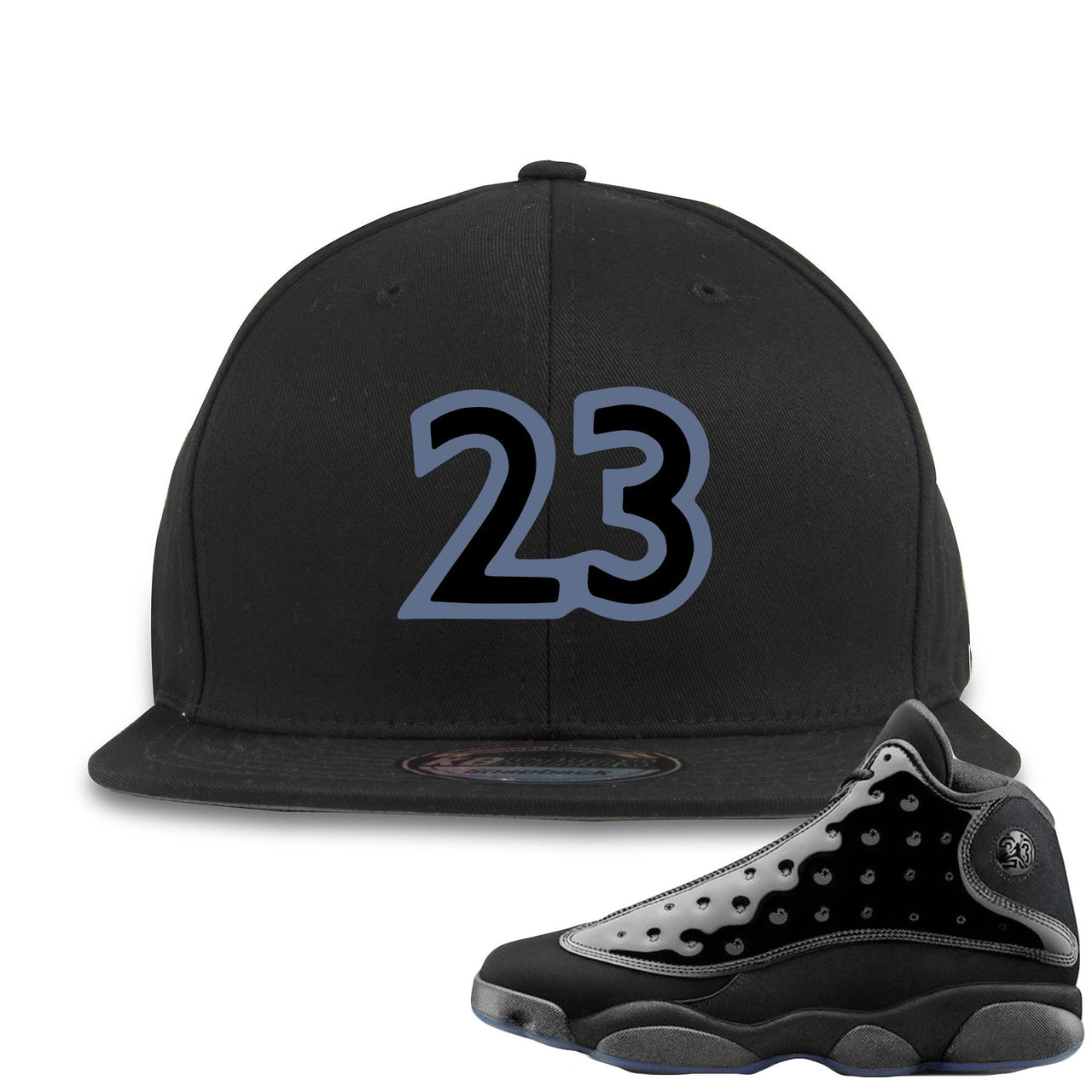 Cap and Gown 13s Snapback | 23, Black