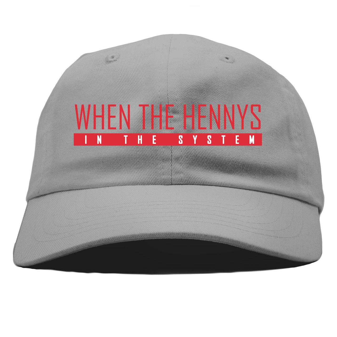 Bred 2019 4s Dad Hat | When the Hennys, Gray