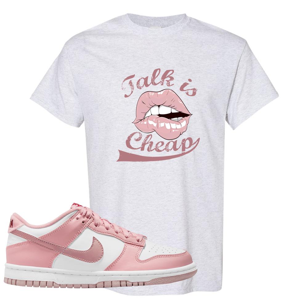 Pink Velvet Low Dunks T Shirt | Talk Lips, Ash