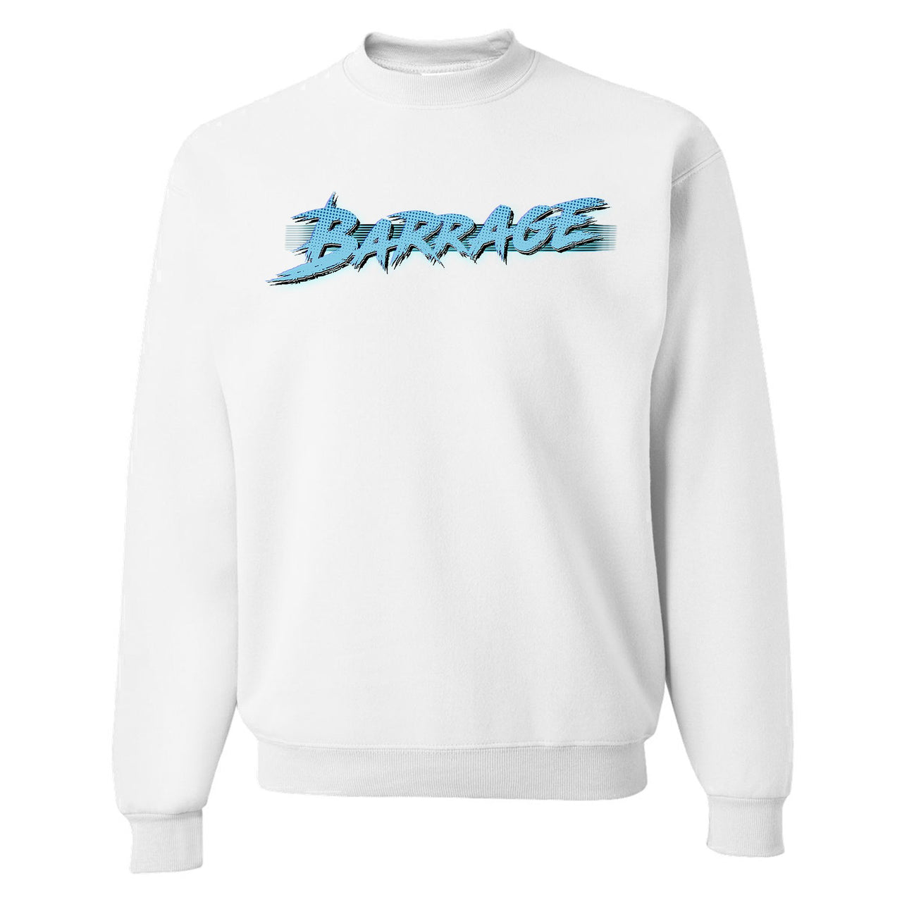 Cabana Mid Barrages Crewneck Sweatshirt | Barrage, White