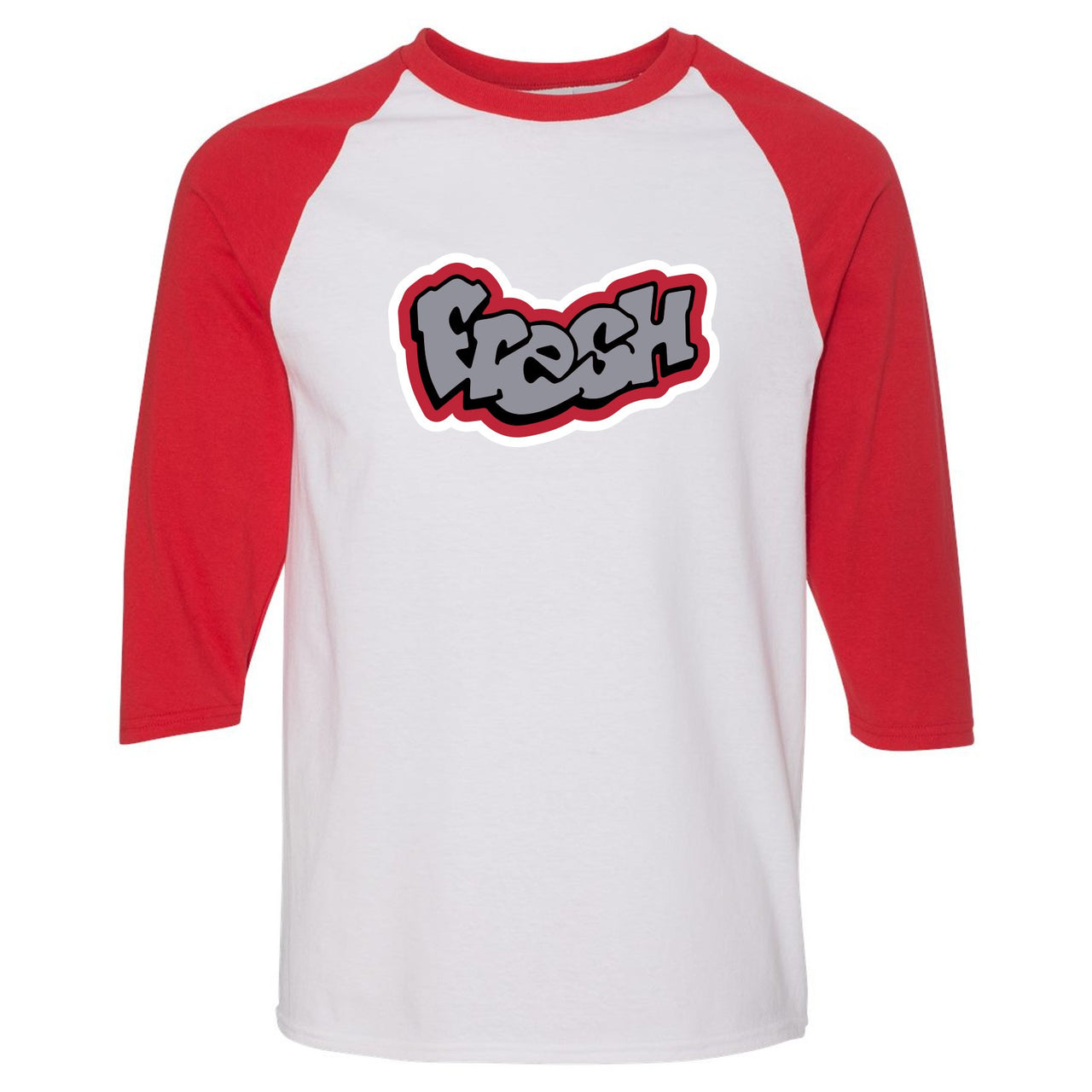 Reflections of a Champion 7s Raglan T Shirt | Fresh Logo, White and Red