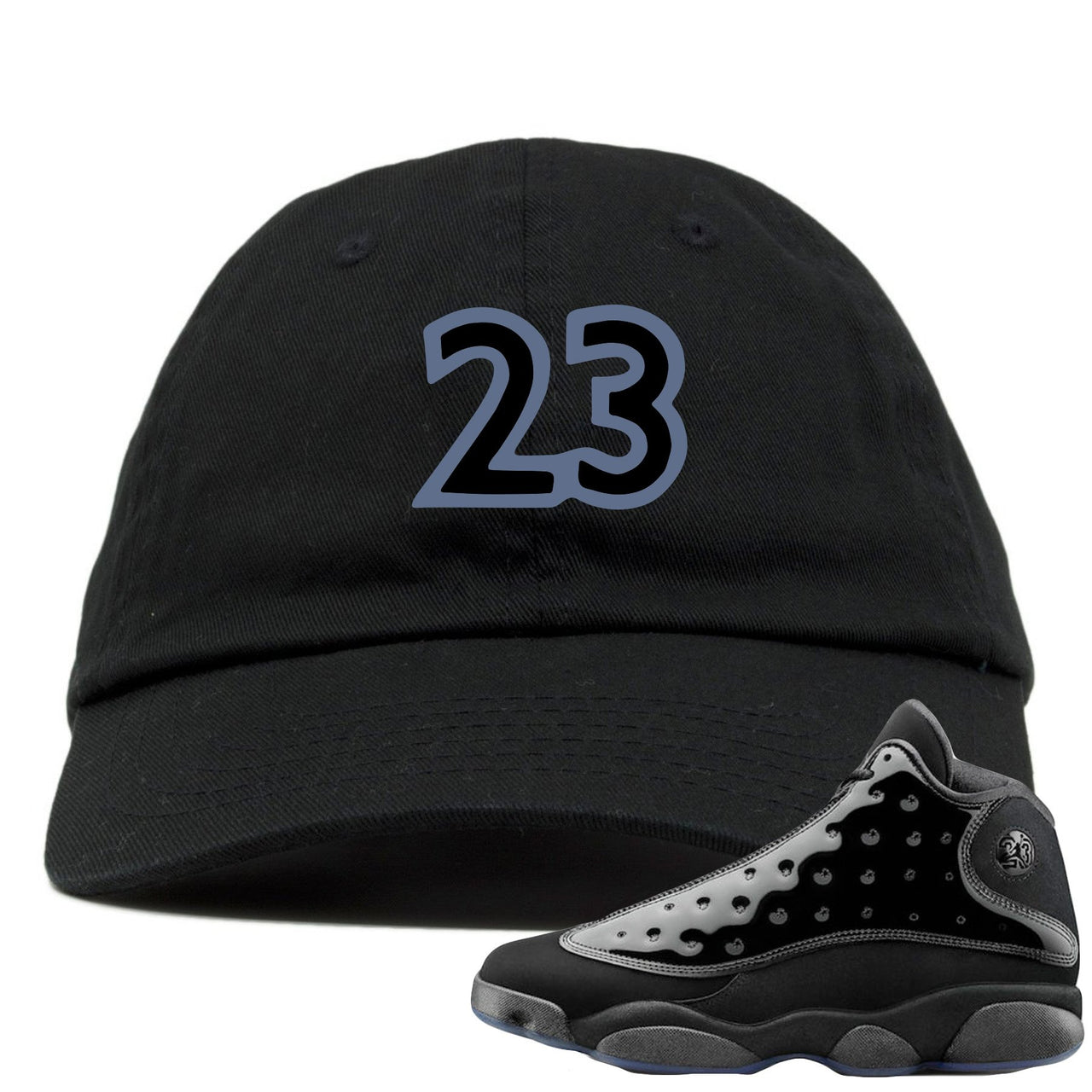 Cap and Gown 13s Dad Hat | 23, Black