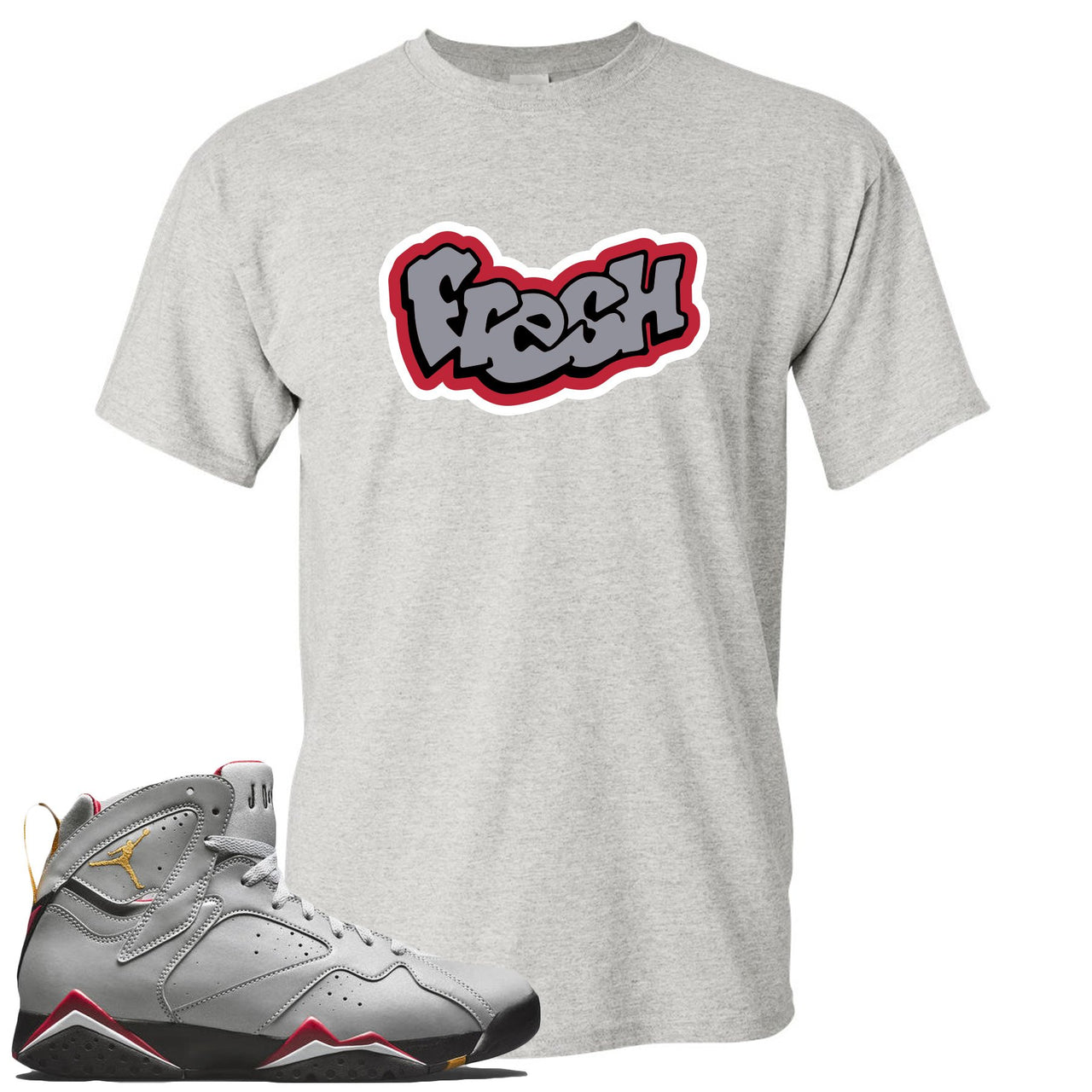 Reflections of a Champion 7s T Shirt | Fresh Logo, Sports Gray