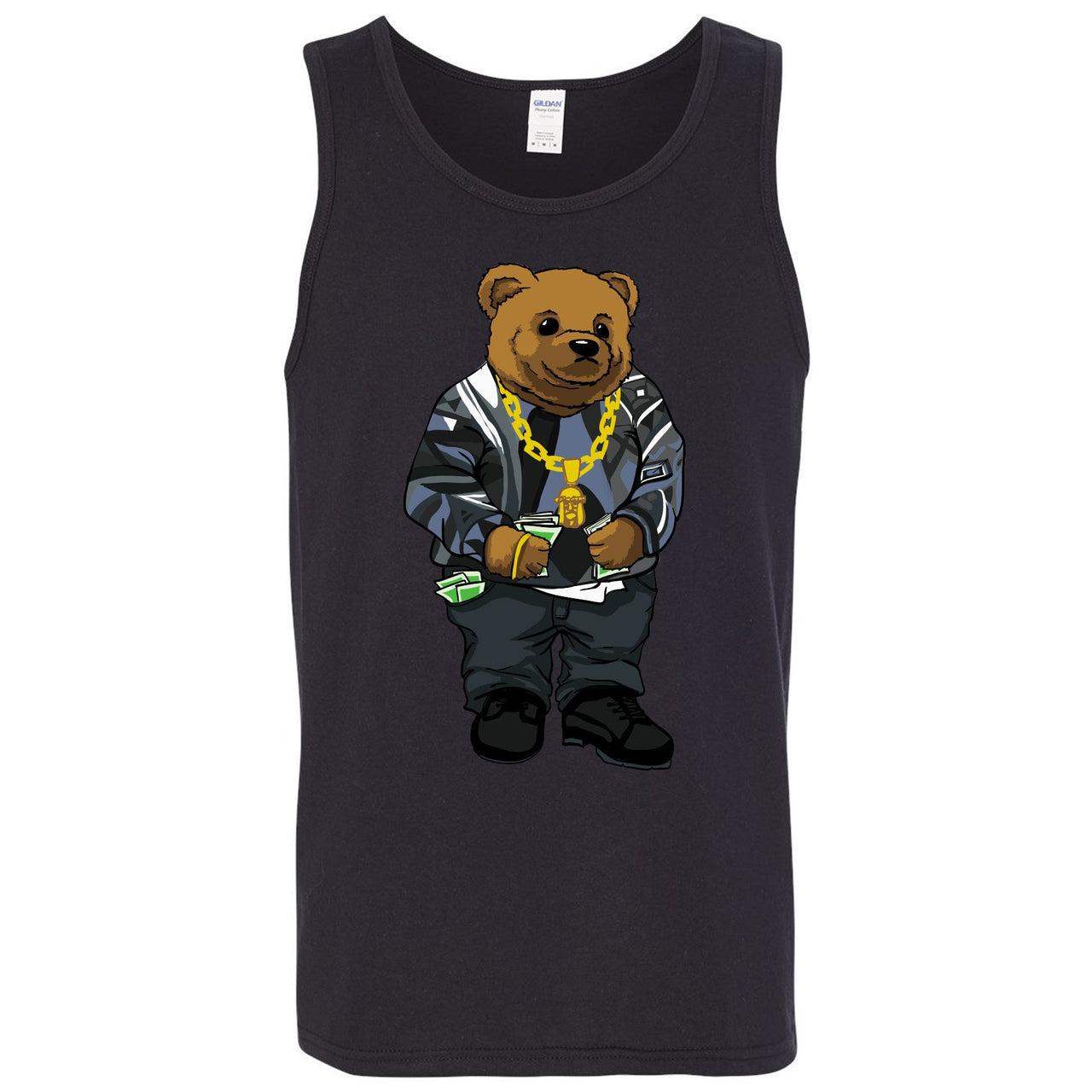 Cap and Gown 13s Mens Tank Top | Sweater Bear, Black